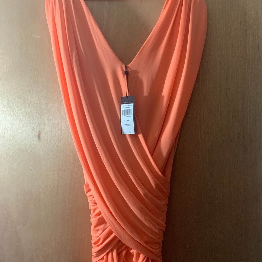 BCBG Alondra Gathered Cocktail Dress